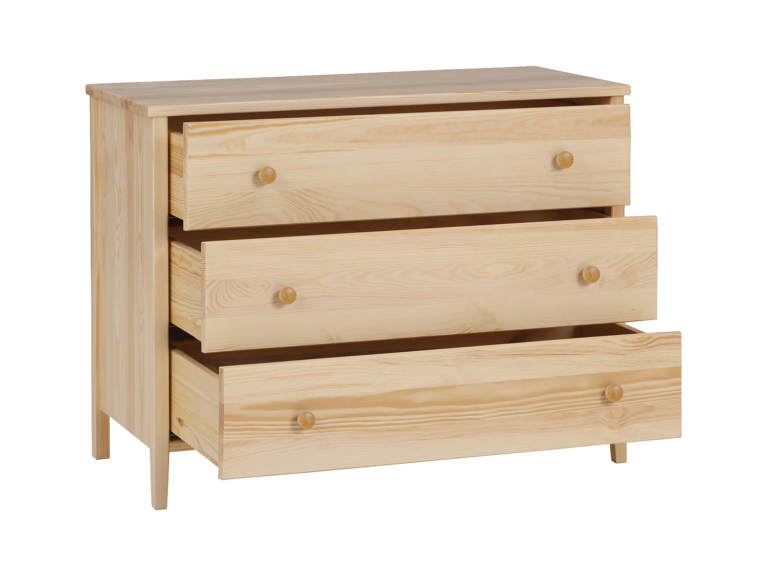 Houten ladekast 74 x 98 cm Colorado I, 3 laden, grenen