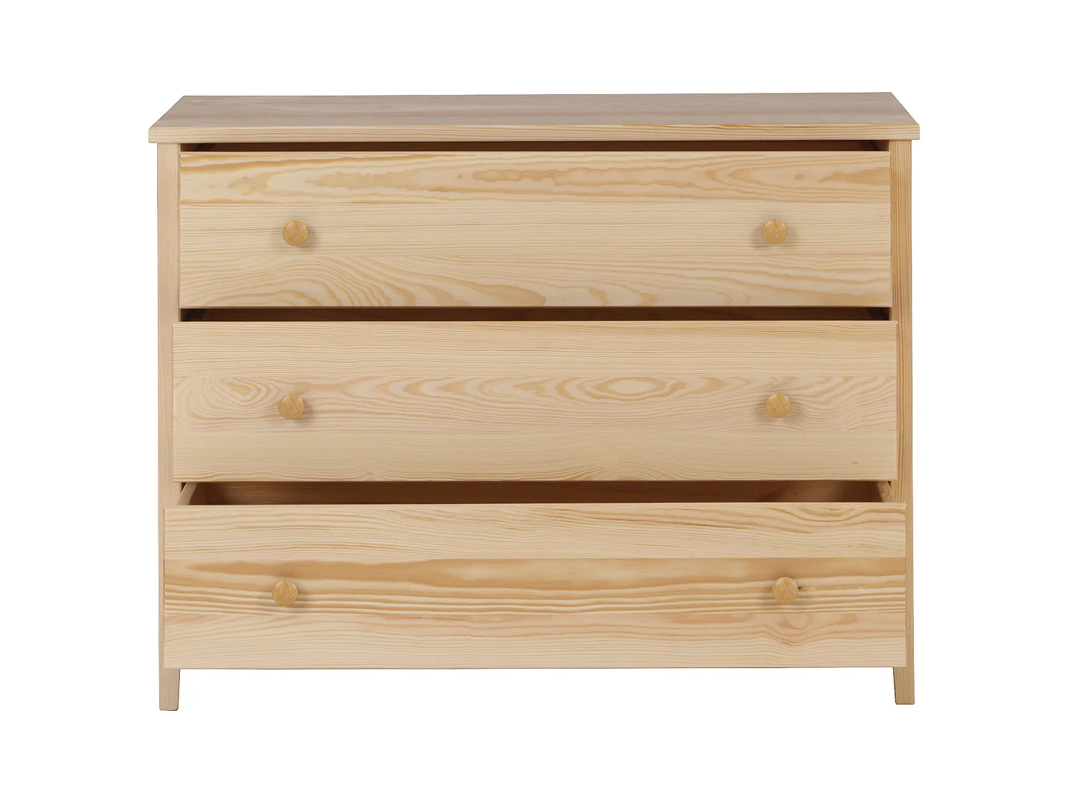 Houten ladekast 74 x 98 cm Colorado I, 3 laden, grenen