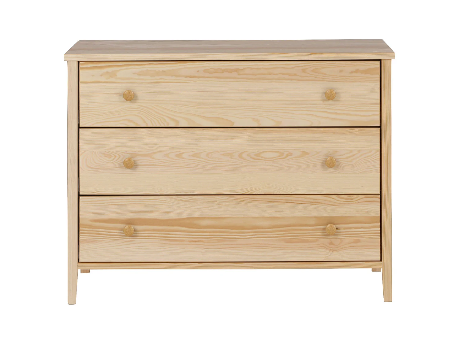 Commode en bois 74 x 98 cm Colorado I, 3 tiroirs, pin