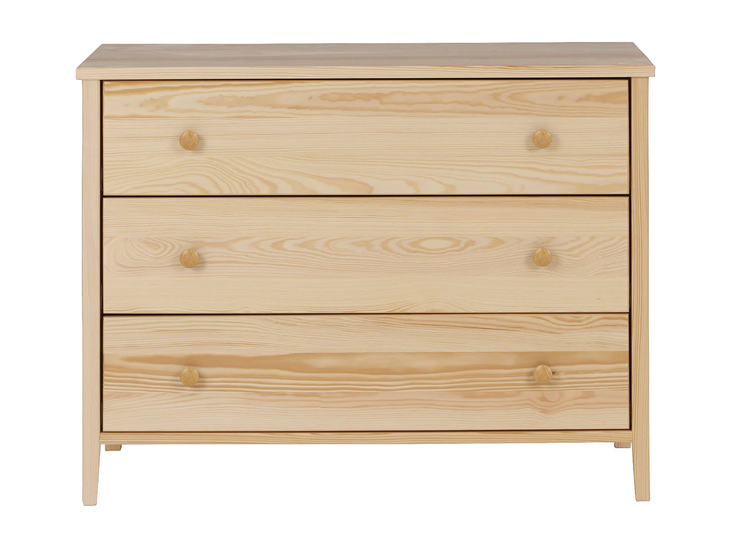 Commode en bois 74 x 98 cm Colorado I, 3 tiroirs, pin