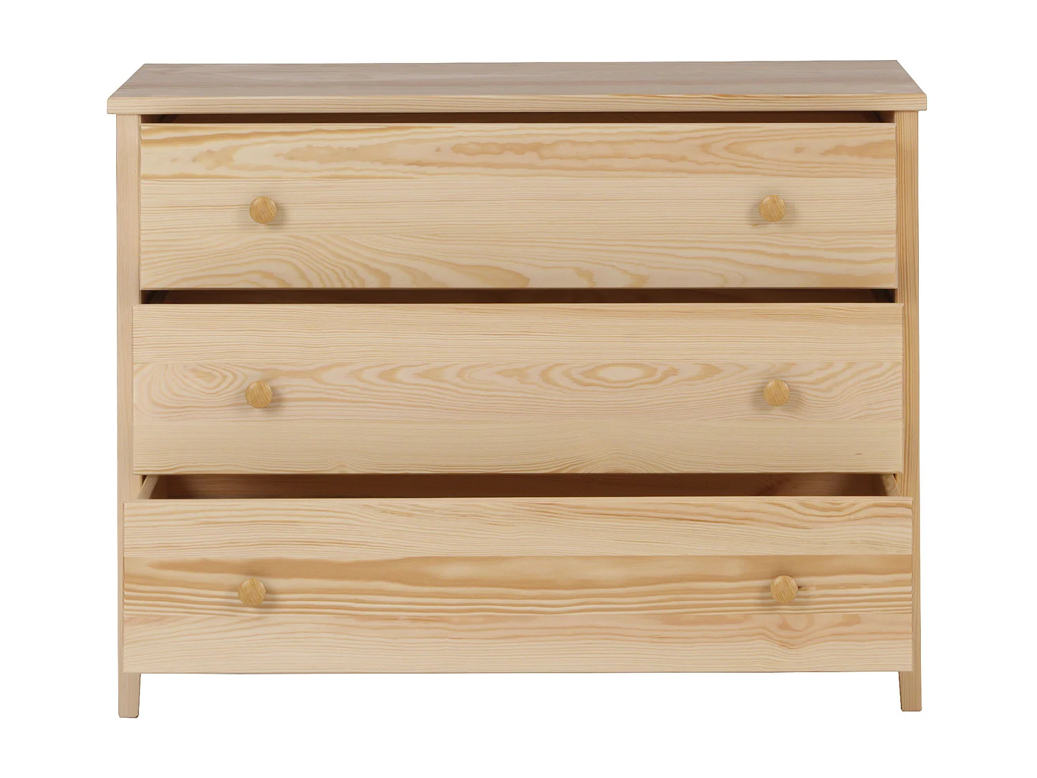 Commode en bois 74 x 98 cm Colorado I, 3 tiroirs, pin