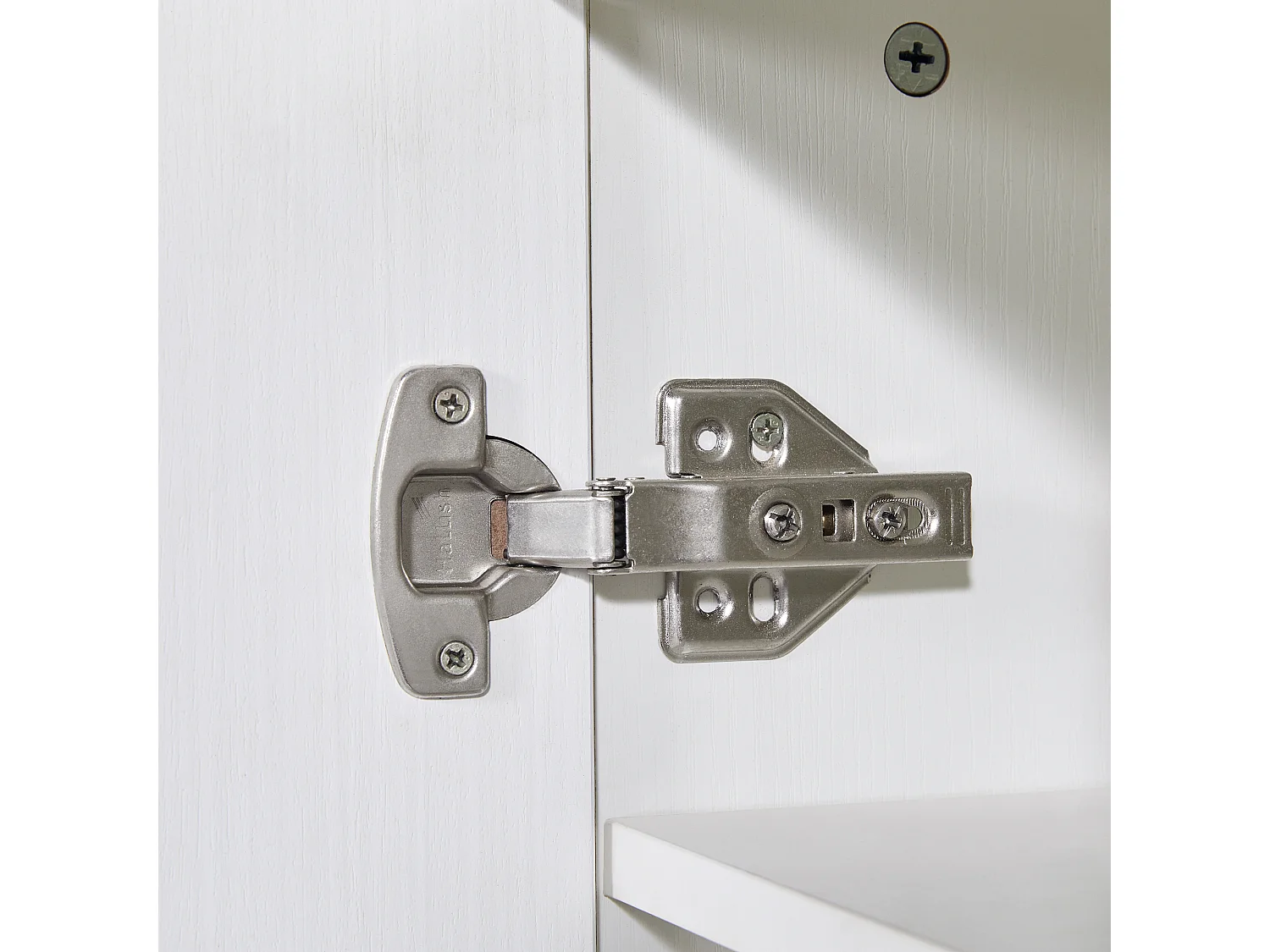 Mobiel keukeneiland met 2 lades, 2 deuren en opbergplanken - 211x55x89,5 cm - MDF - Zwart + Wit