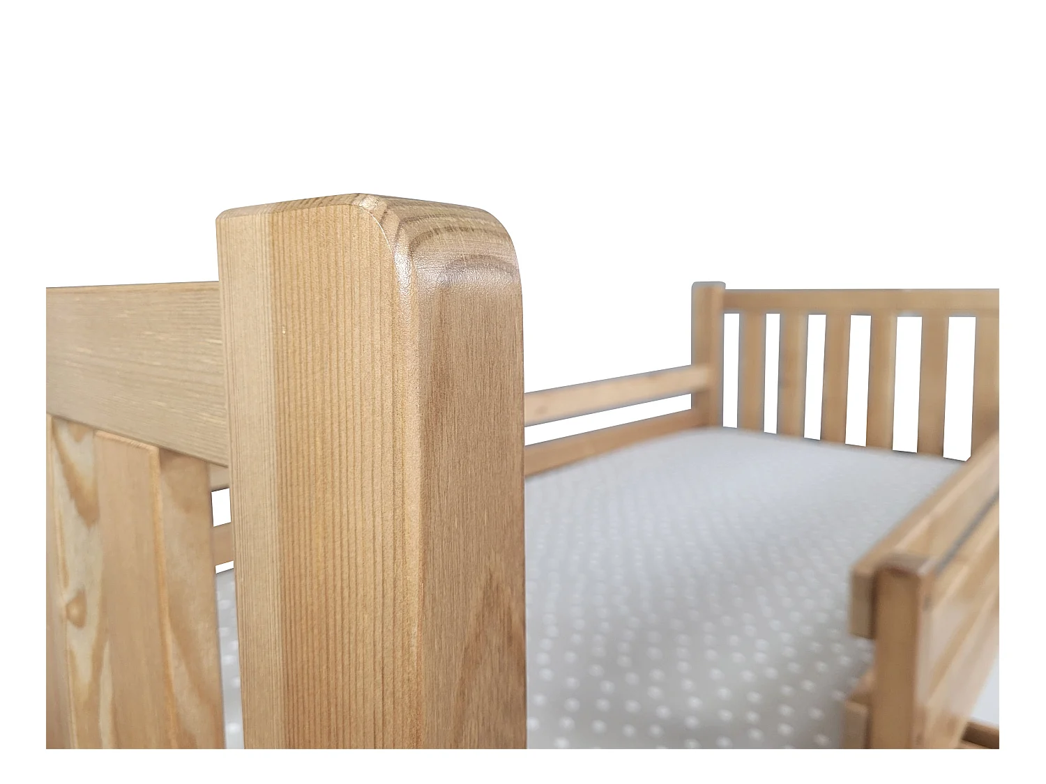 Tina 90x200 lit enfant en bois avec tiroirs, couleur chêne