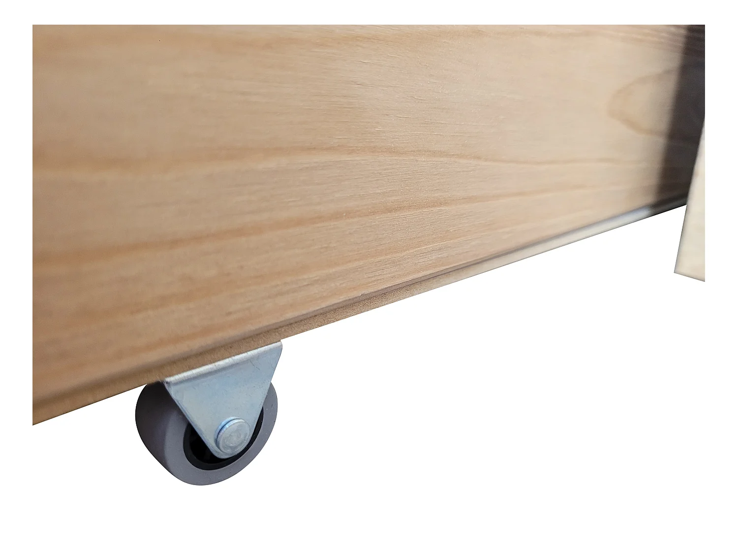 Tina 90x200 lit enfant en bois avec tiroirs, couleur chêne