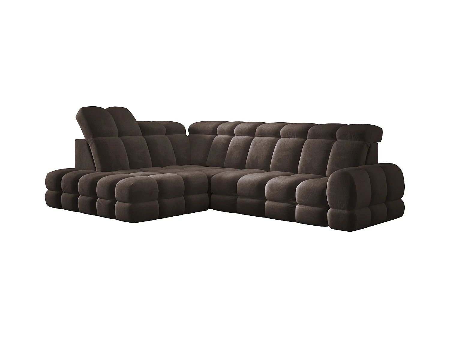 Narożnik Tollo Szary Salvador-Tkanina Lewa 302x217x105 cm, Sofa L z funkcją spania, pojemnik 120x85x17 cm, elektryczna regulacja