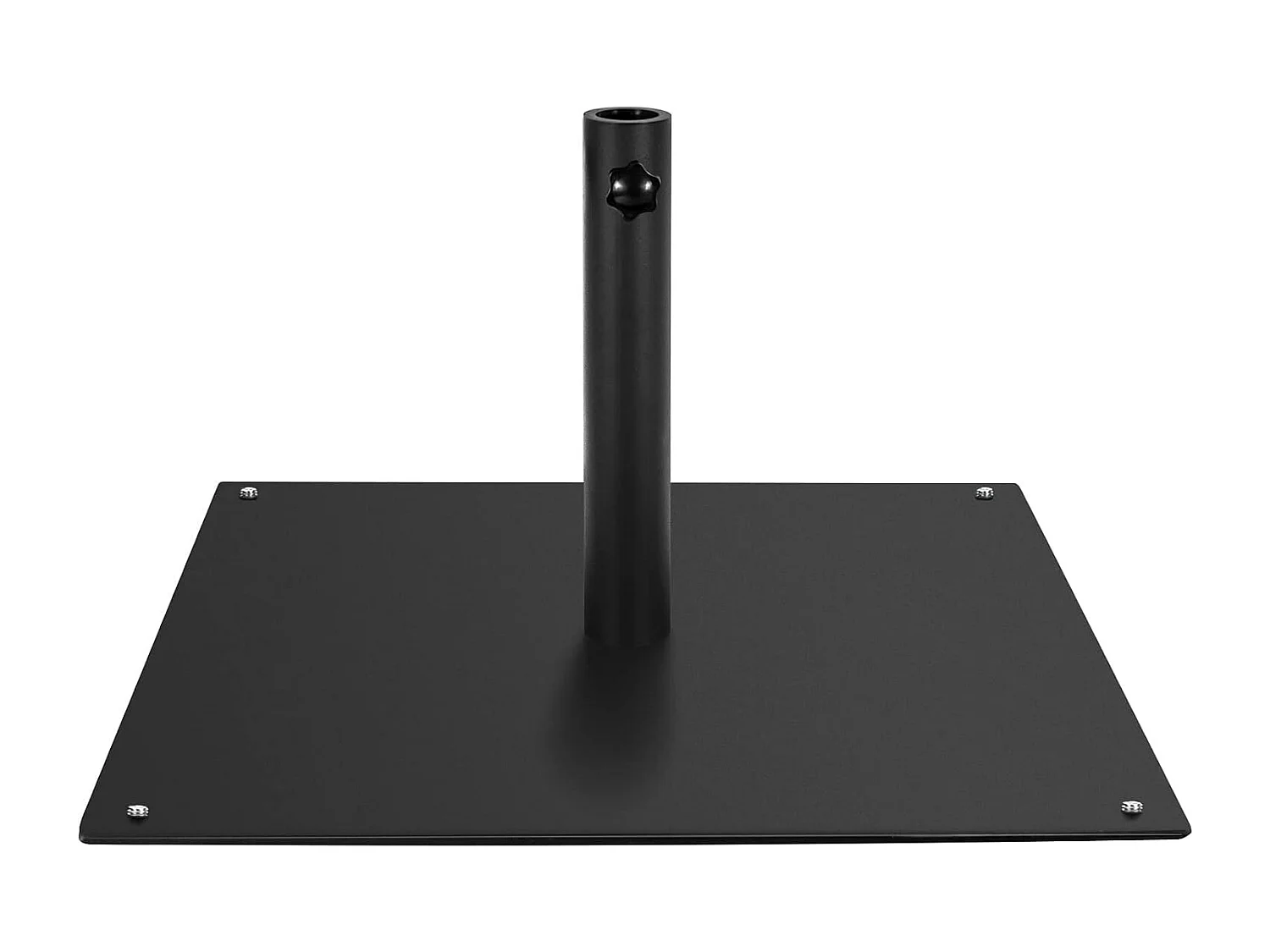 Parasolstandaard, 15 kg, parasolstandaard met 4 verstelbare poten, vierkant parasolgewicht voor parasolstangen van 40/50 mm, parasolvoet voor tuin, balkon