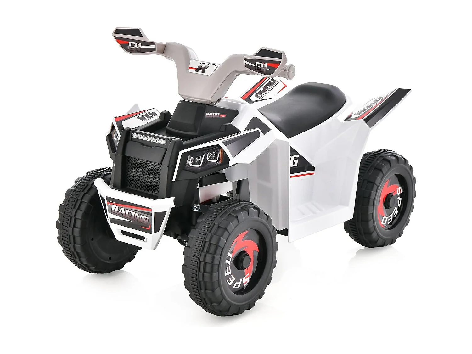 Quad Électrique Enfant 12V Tout-Terrain – 2 Moteurs 35W, Télécommande Parentale, Batterie 4,5Ah, Phares LED Et Bluetooth – Dès 3 Ans