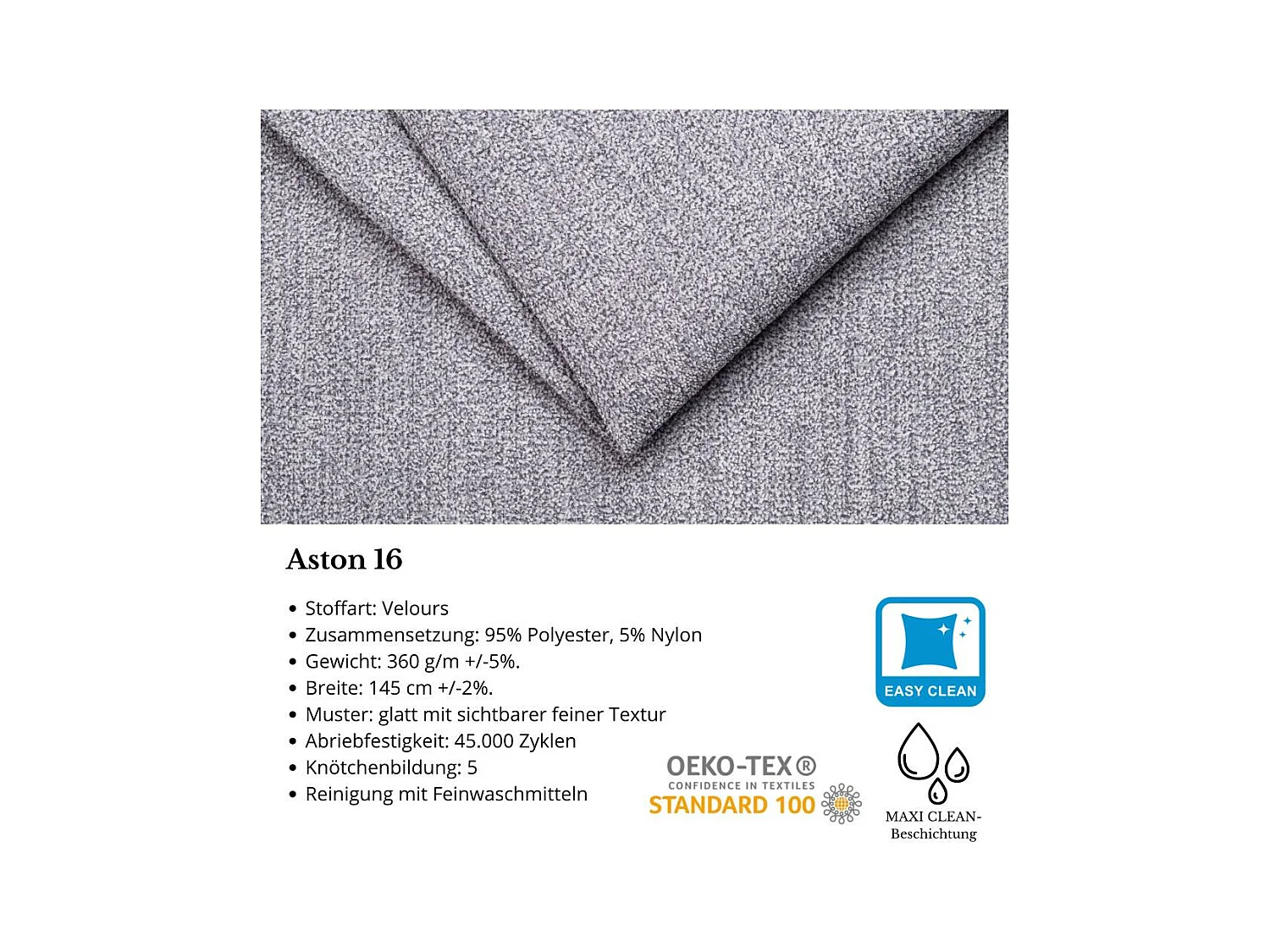 CANAPE 3 PLACES Simon gris clair