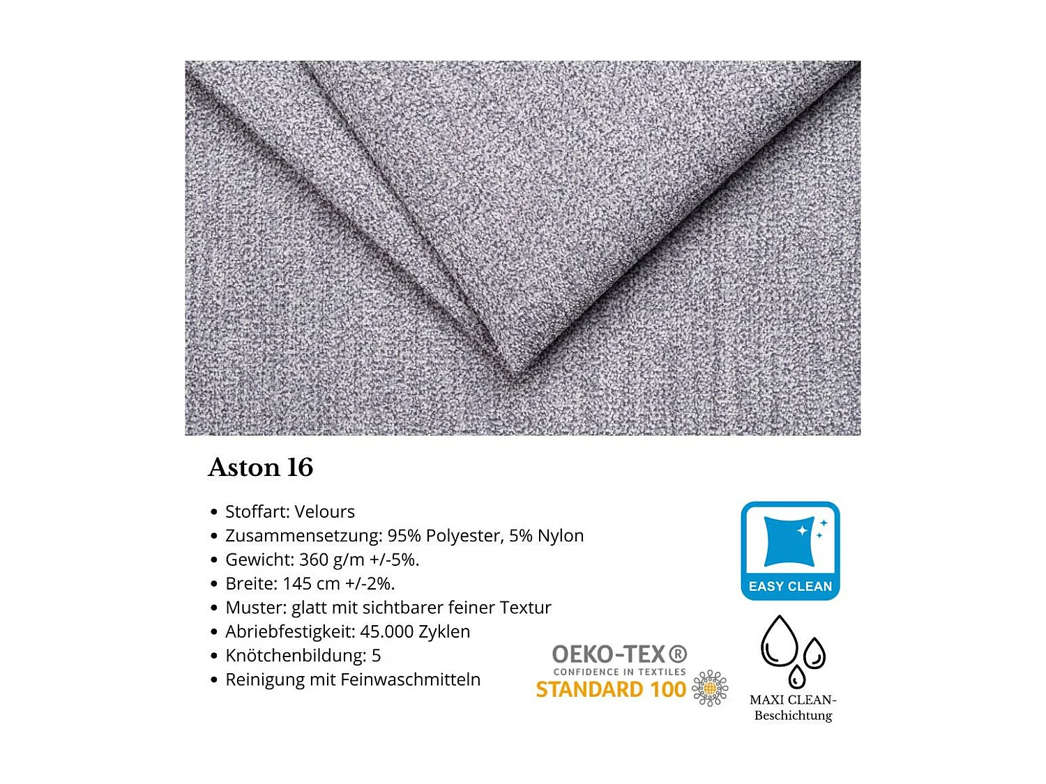 CANAPE 3 PLACES Simon gris clair