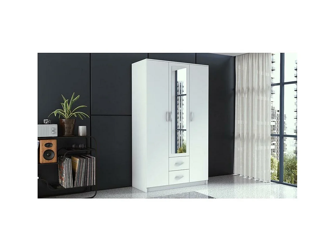 ARMOIRE À PORTES TROIS Lucas 120/205/52 4 portes