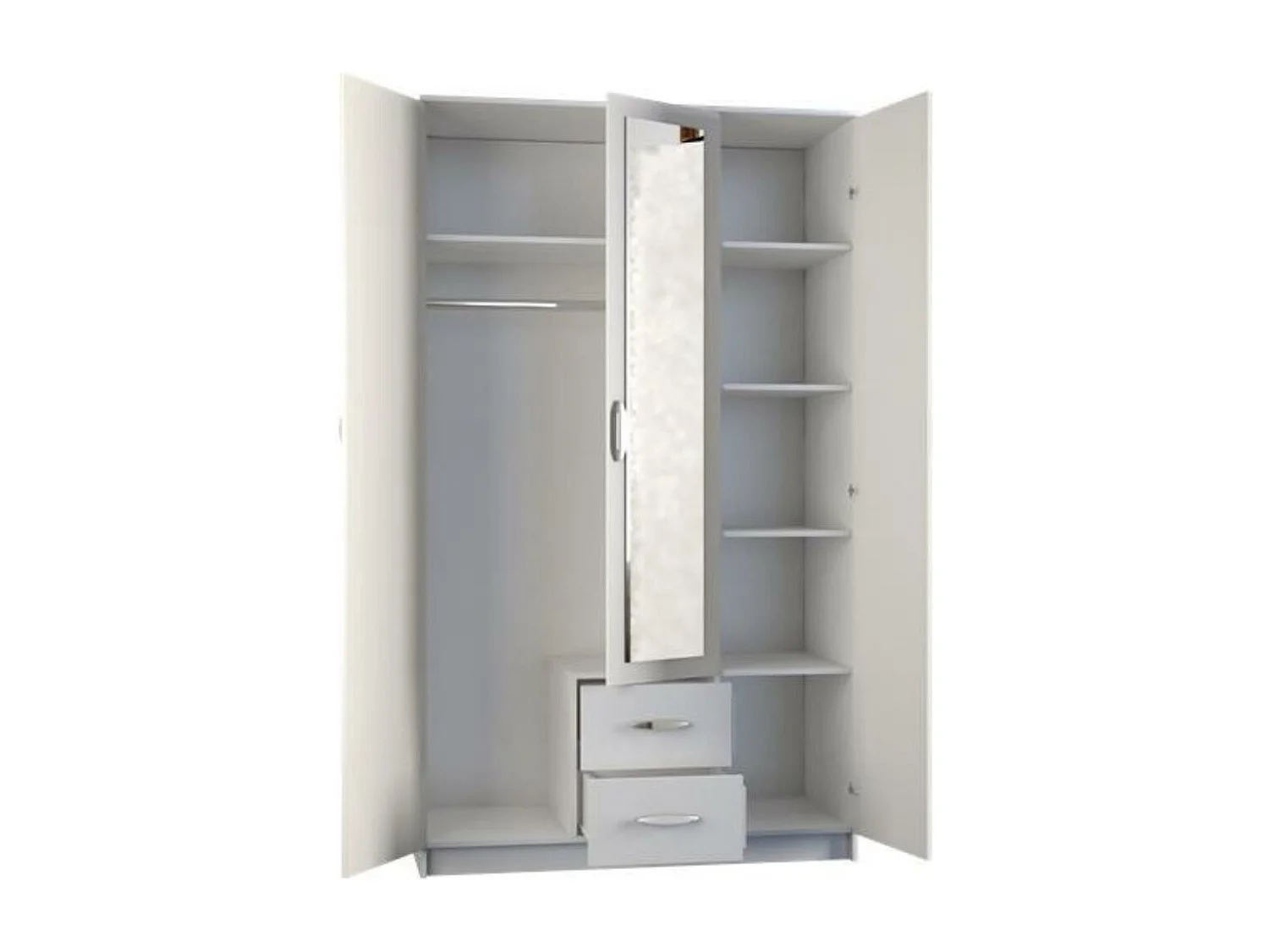 ARMOIRE À PORTES TROIS Lucas 120/205/52 4 portes