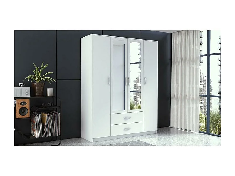 ARMOIRE A PORTES TROIS Noah 160/205/52 4 portes