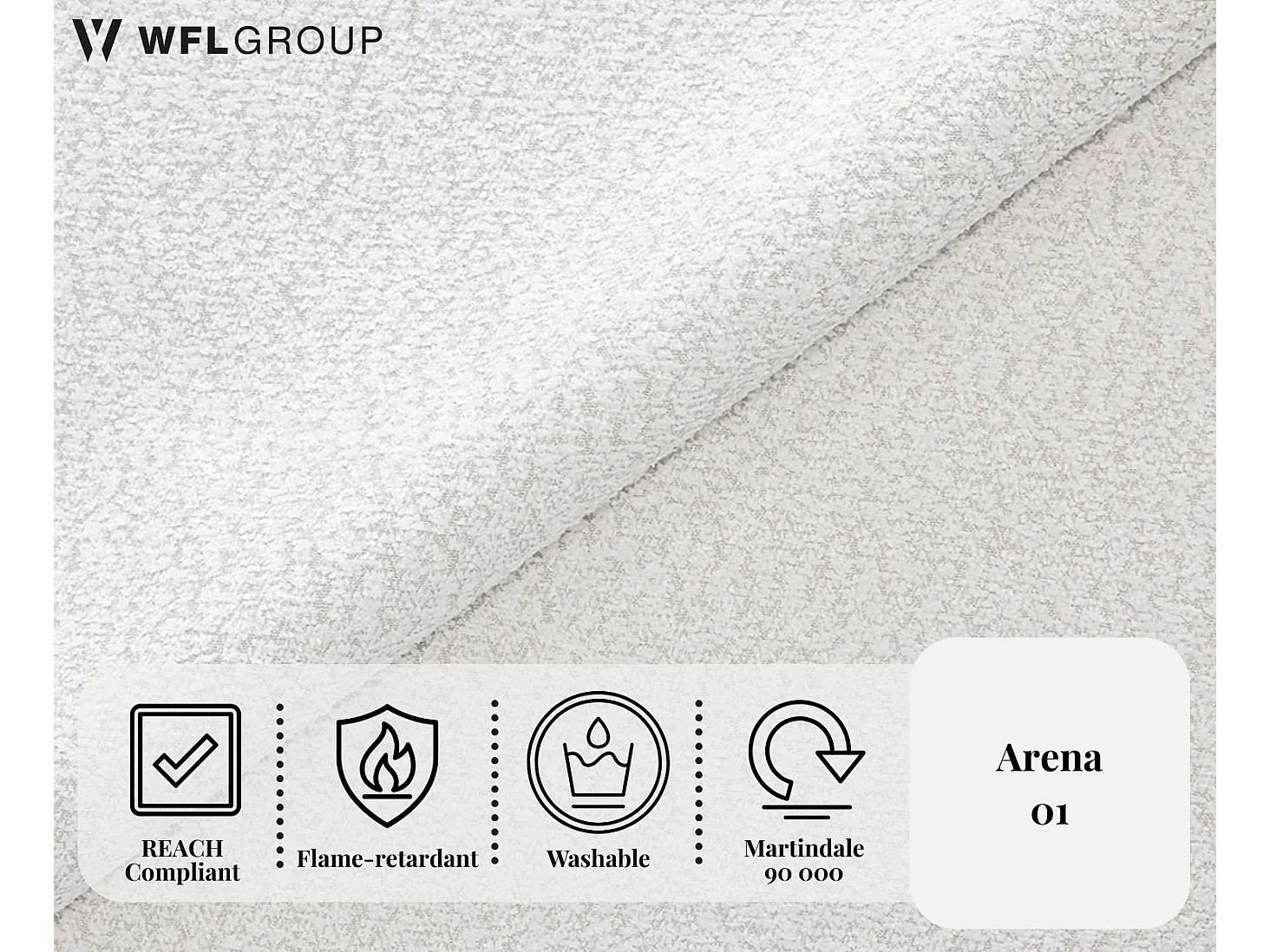 Polsterbett 120x200 – Bettkasten mit Lattenrost – Boucle Weiß – Hohes Kopfteil – Bettgestell ohne Matratze – Terra Slim – Modernes Doppelbett – Creme