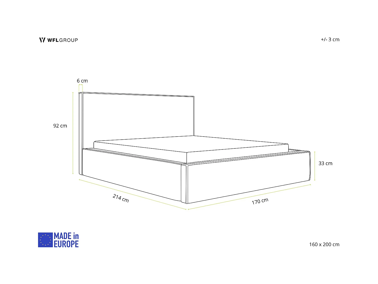 Lit Rembourré 160x200 Design Bohème - Lit Coffre Rangement - Lit Capitonné en Tissu Bouclette Noir - Lit Double Tête de Lit - Cadre de Lit - Terra