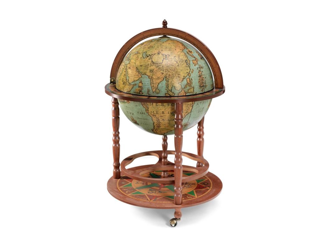 Mueble Bar Globo Calipso, Verde, 60x60x98 cm, Zoffoli