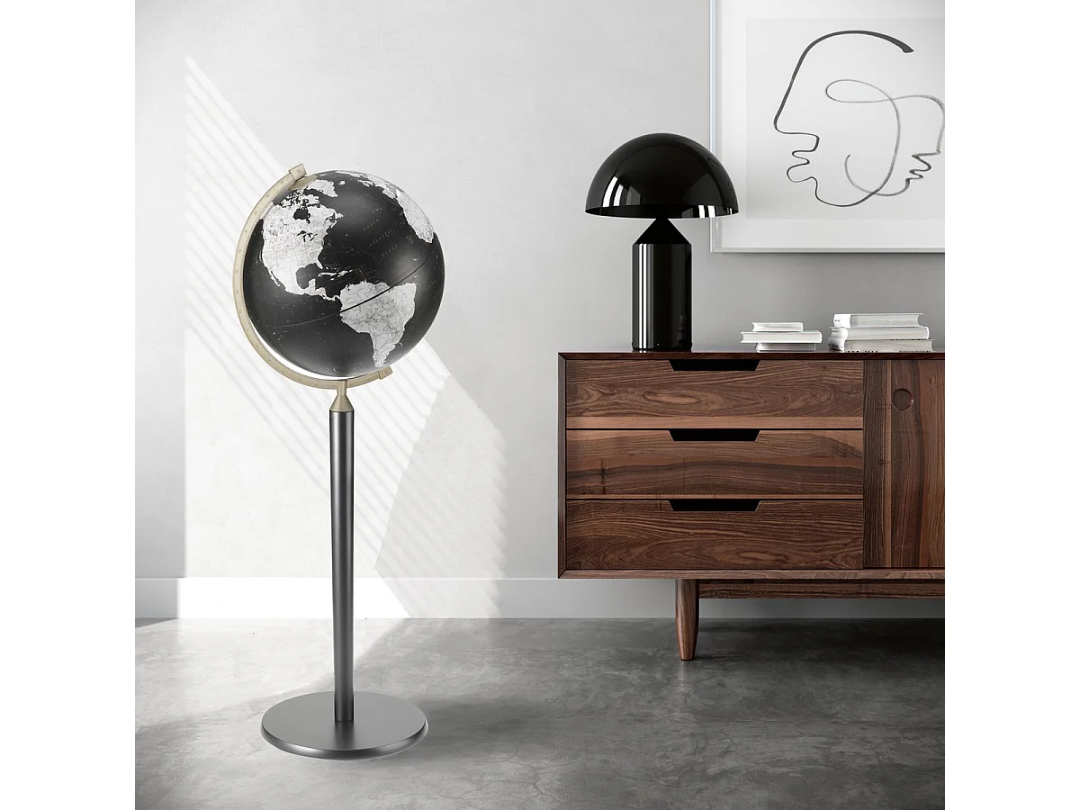 Kula Ziemska Vasco Da Gama, Czarny, 43x43x115 cm, Zoffoli