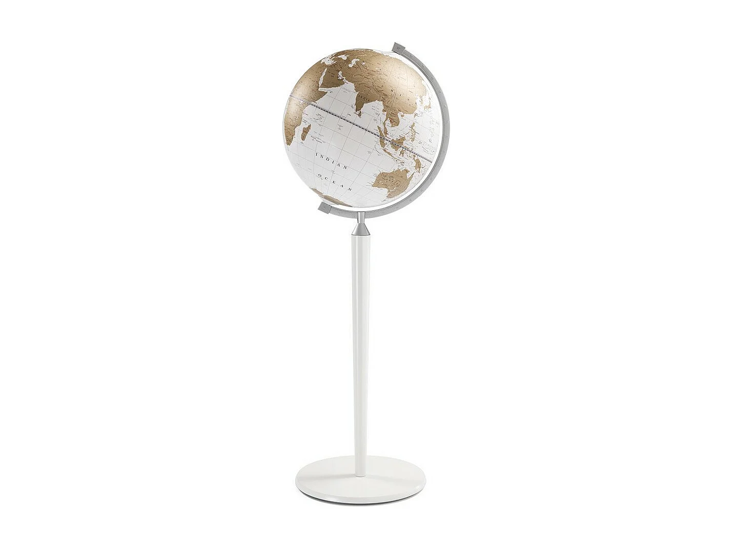Globo de Terra Vasco Da Gama, Branco, 43x43x115 cm, Zoffoli