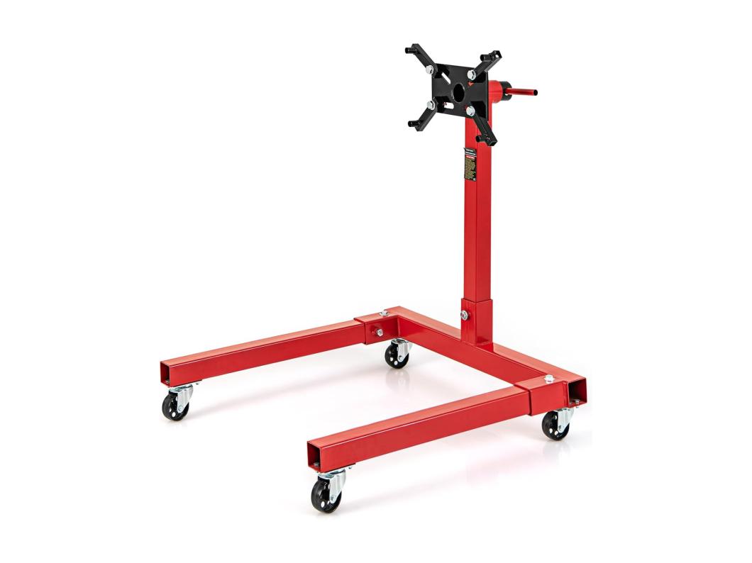 Motorstandaard, 340 kg, motorkrik, 360 graden draaibaar, met 4 verstelbare armen, 3 wielen en antislip handgreep, motorhouder voor garages en werkplaatsen (model 2)