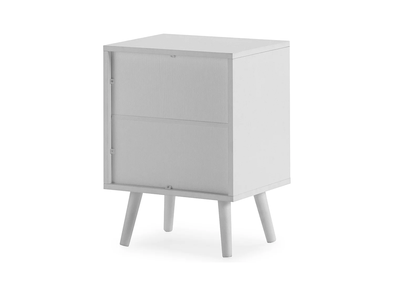 Nachttisch Telmo 2 schubladen Weiß