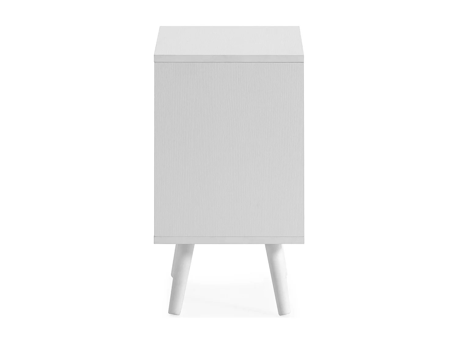 Table de chevet Telmo 2 tiroirs couleur Blanc