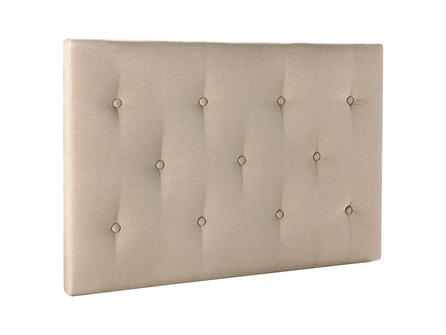 Tête de lit tapissée Turin 90x60 cm Beige