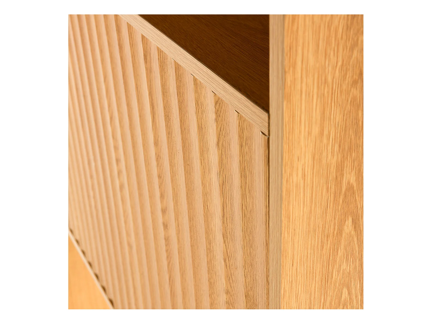 Cabecero de cama Lluvia 145 cm con almacenamiento color Roble