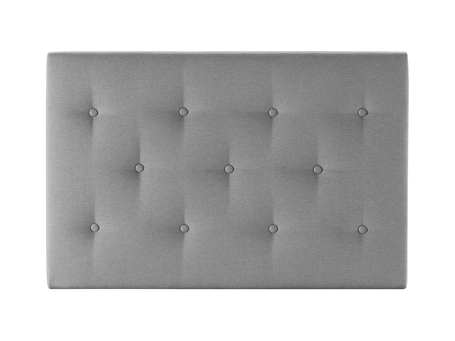 Tête de lit tapissée Turin 90x60 cm Gris