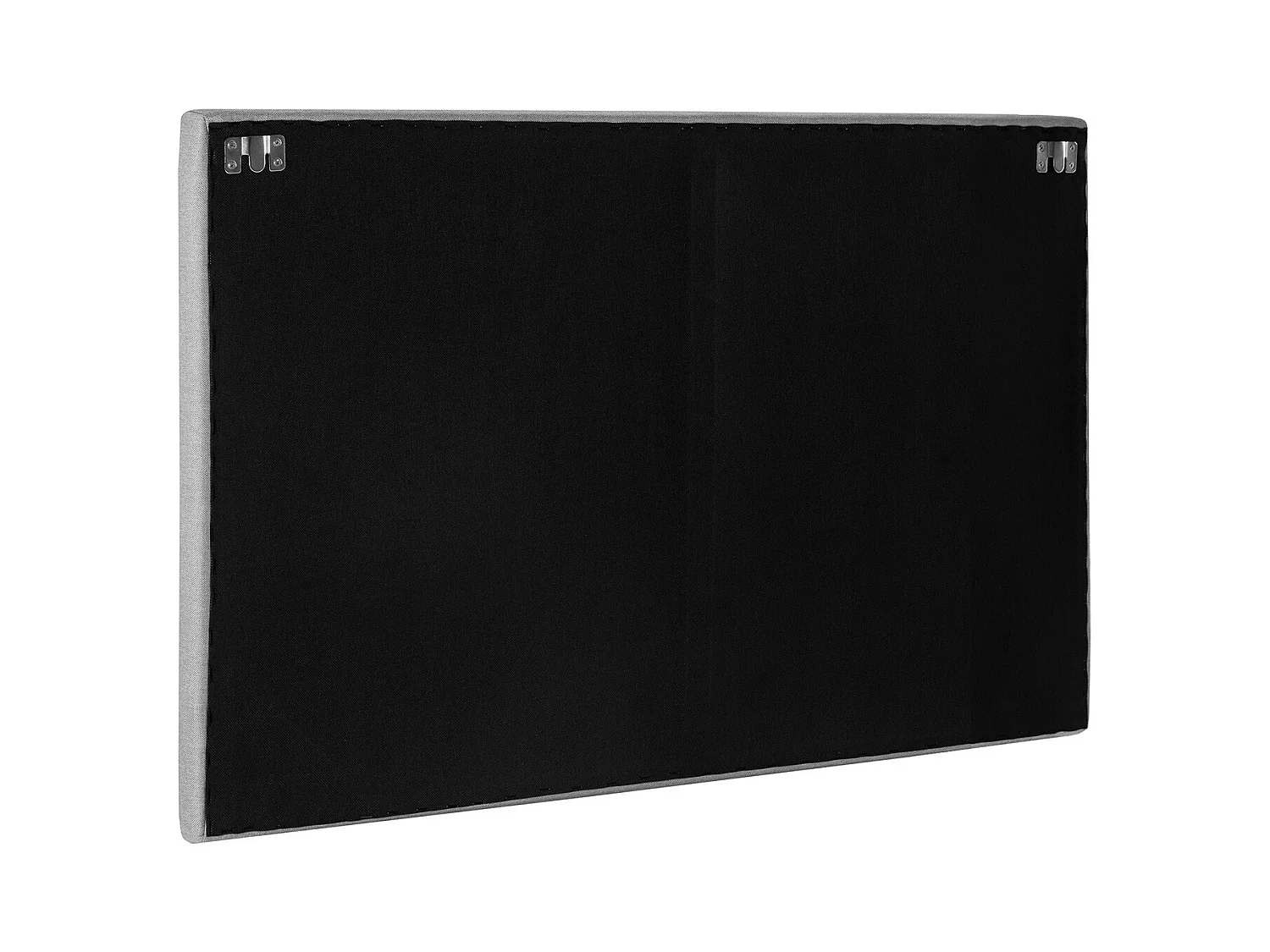 Tête de lit tapissée Turin 90x60 cm Gris