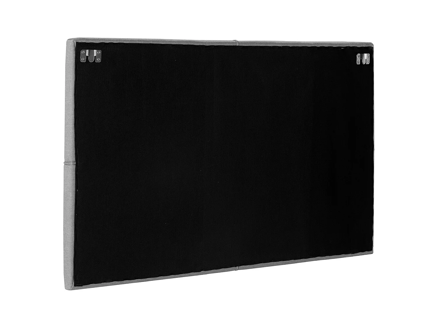 Tête de lit tapissée Sicilia 90x60 cm Gris