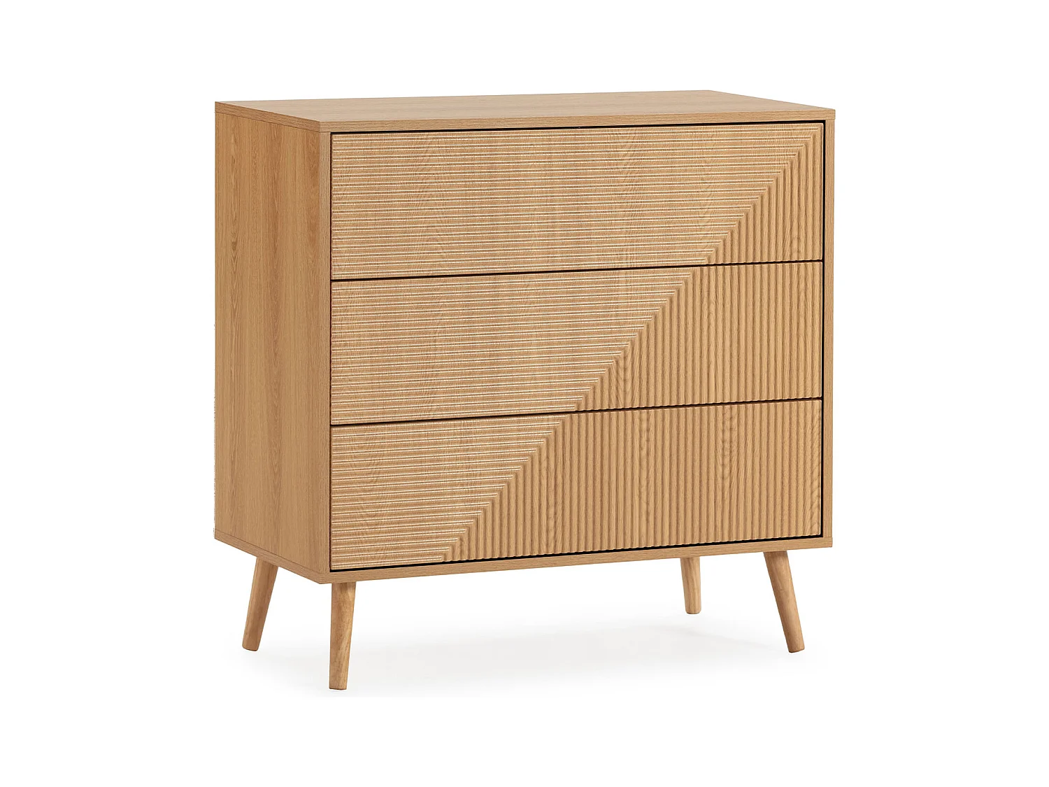 Komoda Colummn Commode Telmo 3 szuflady kolor Dąb