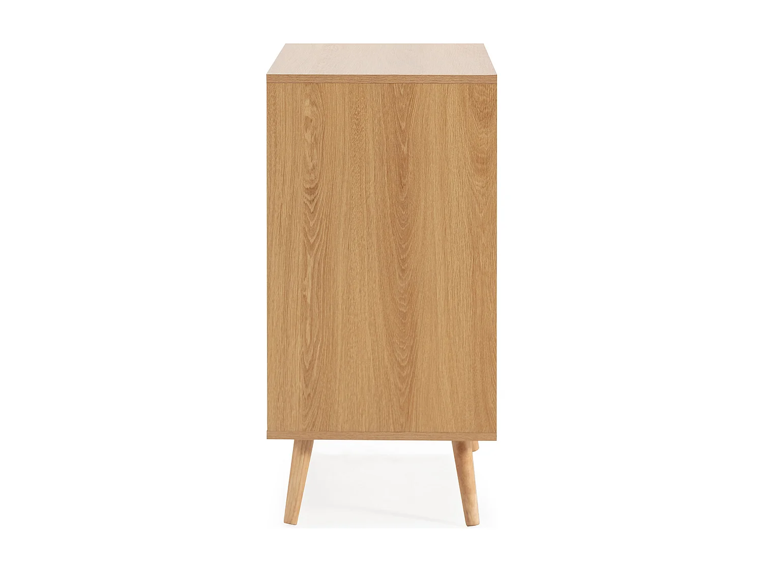 Cómoda de noche Telmo 3 cajones color Roble