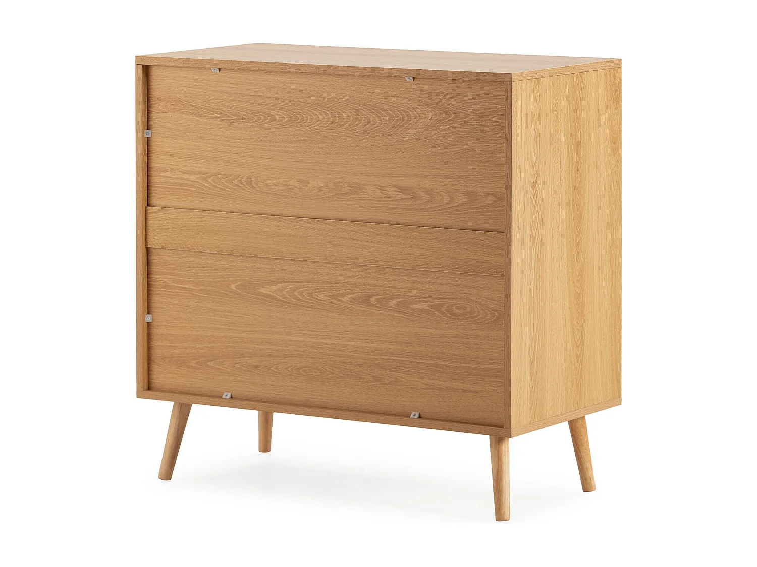 Cómoda de noche Telmo 3 cajones color Roble