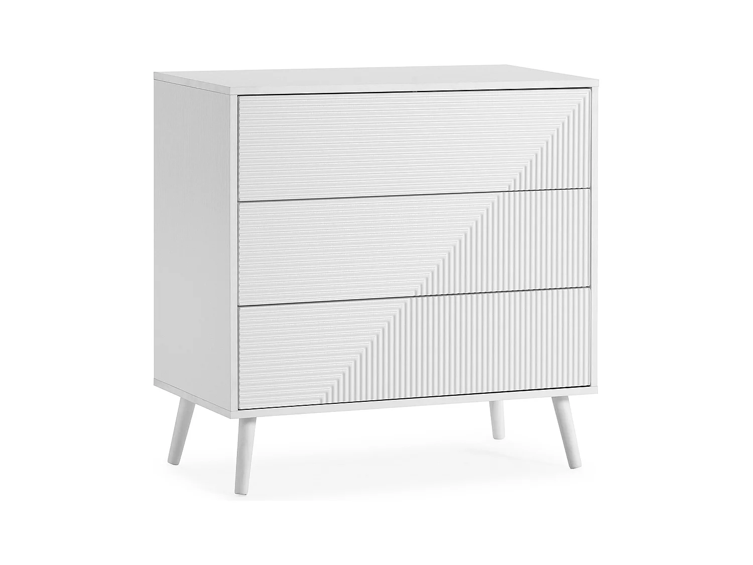 Cassettiera Telmo 3 cassetti colore Bianco