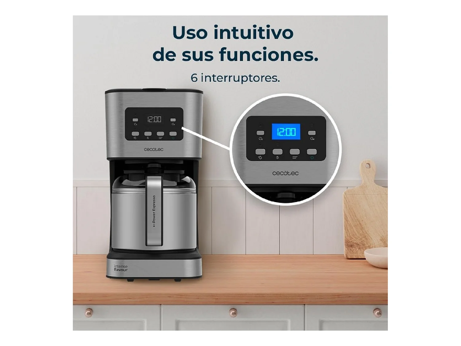 Cecotec Cafetière goutte à goutte Coffee 66 Drop & Thermo Time