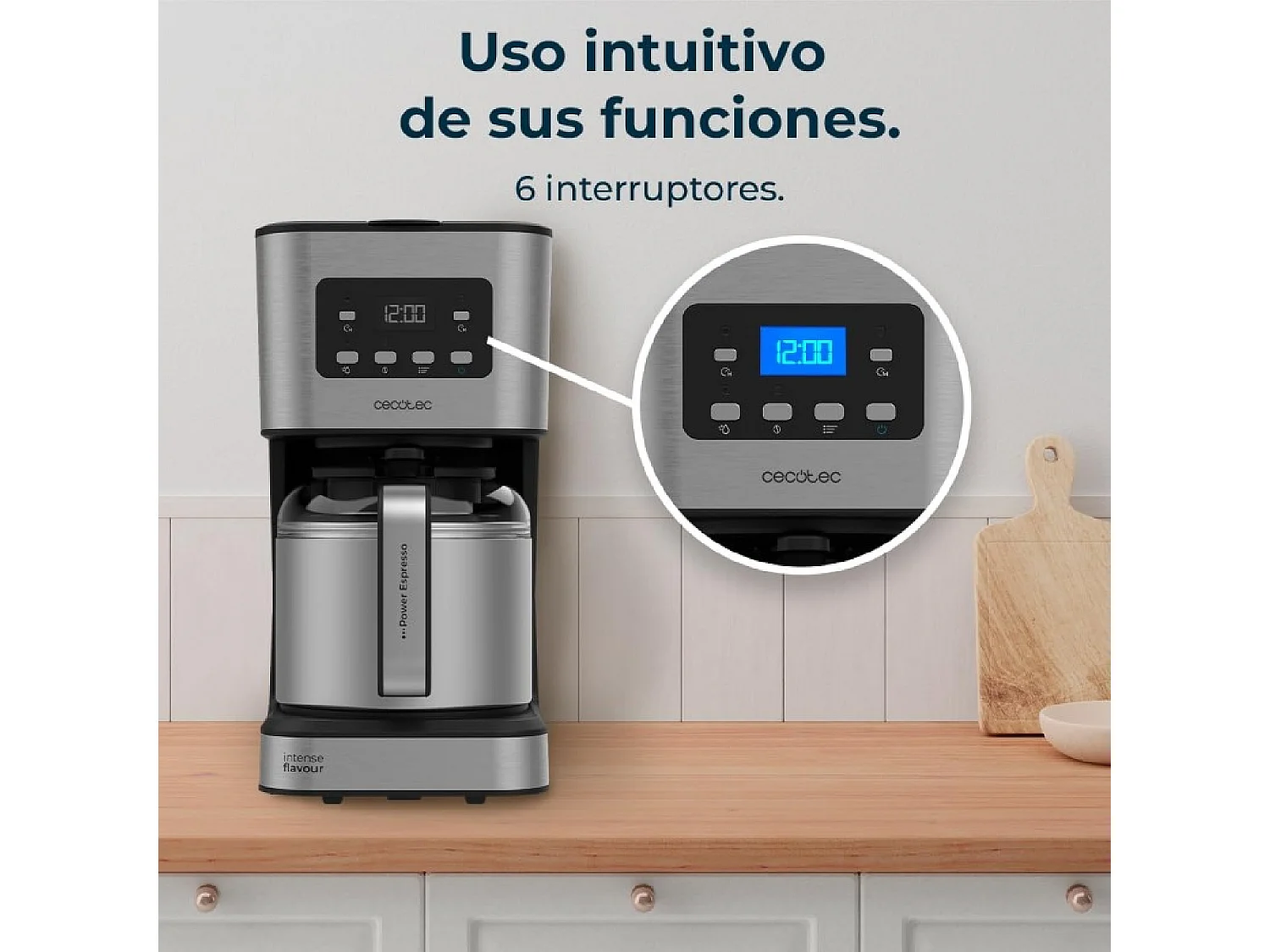 Cecotec Cafetière goutte à goutte Coffee 66 Drop & Thermo Time