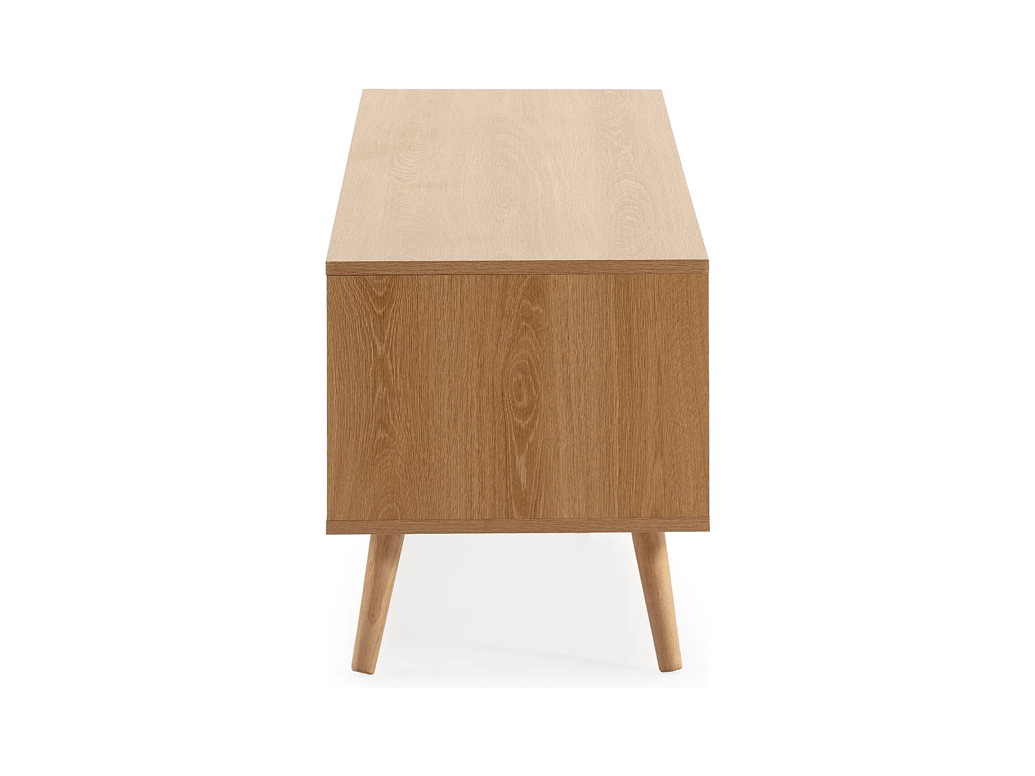 Meuble Tv Telmo 4 portes couleur Chêne 160 cm