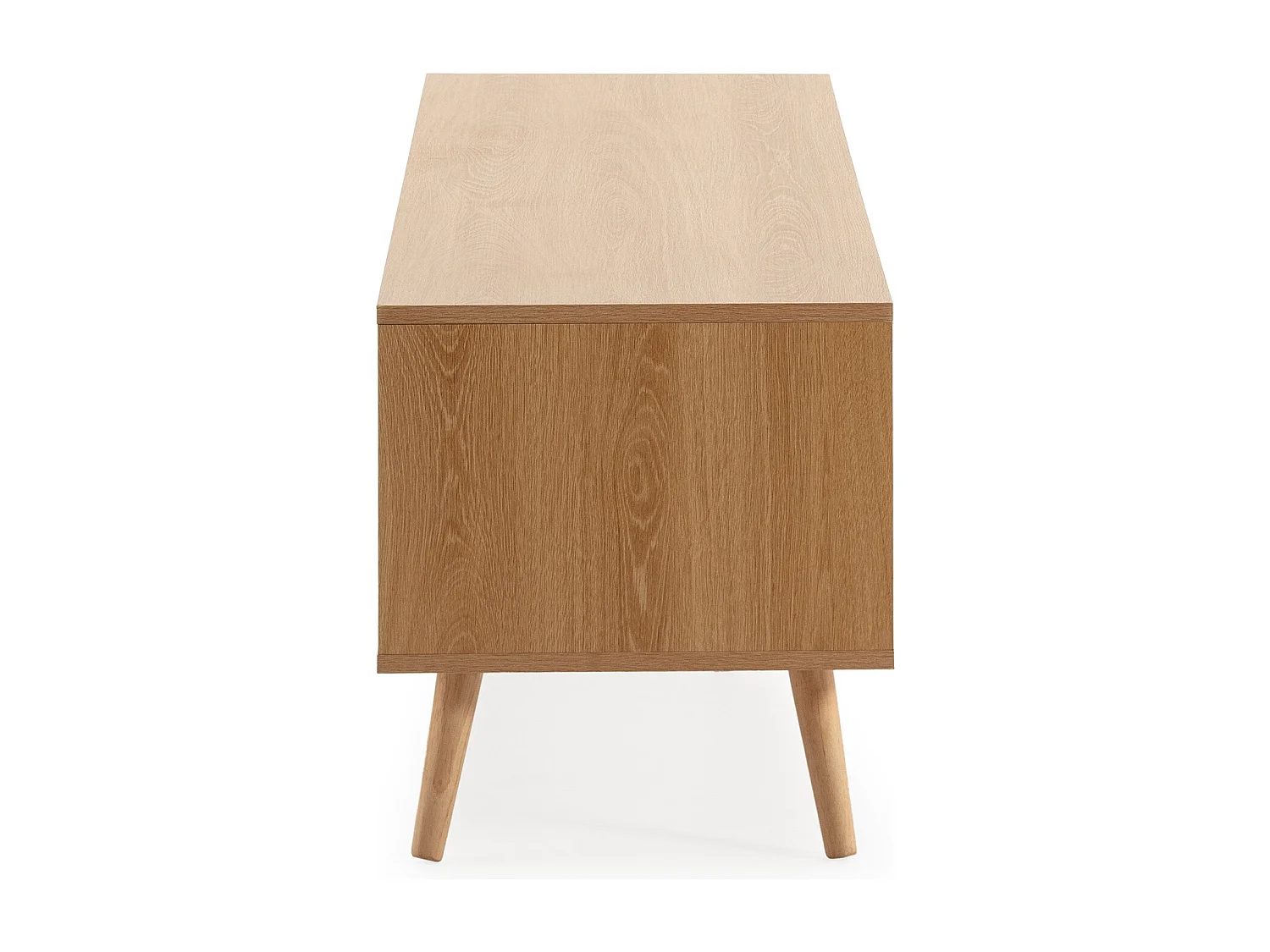 Meuble Tv Telmo 4 portes couleur Chêne 160 cm