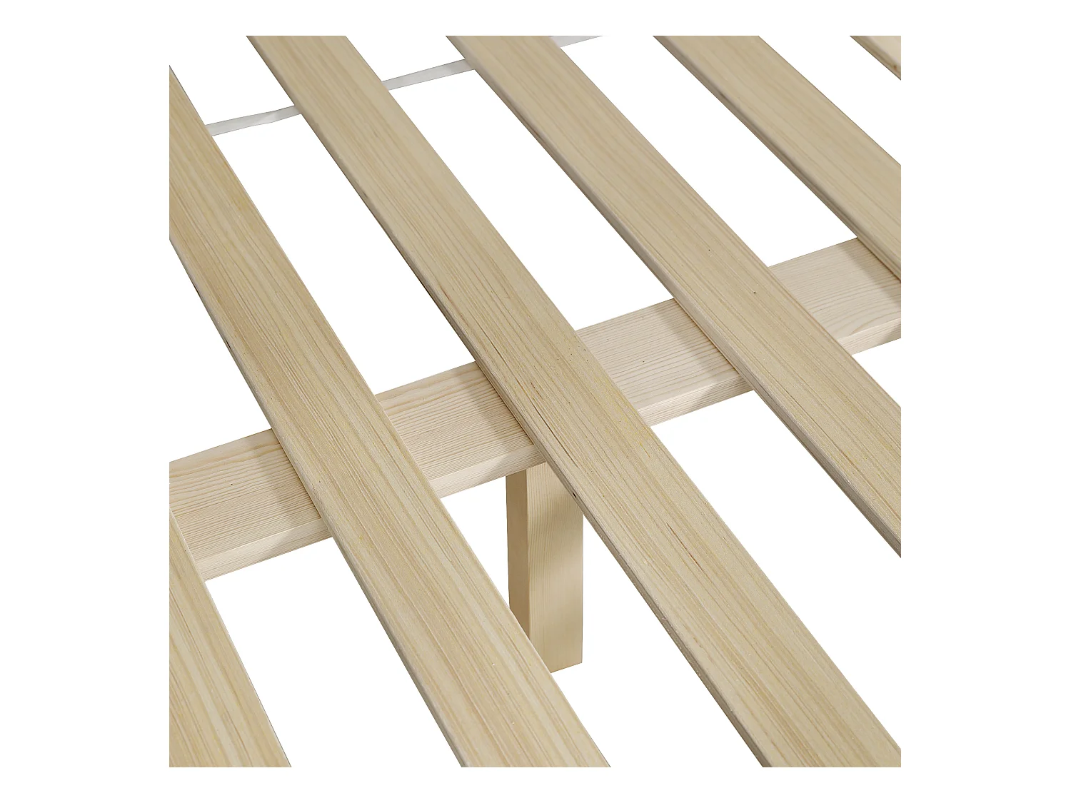 Stapelbed 90x200cm + 120x200cm - massief hout - met bedhek - met dakvorm - Wit + Blauw