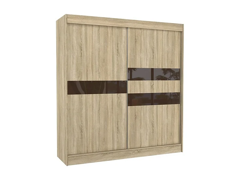 Armoire Tatia (200cm)/Portes coulissantes/Sonoma