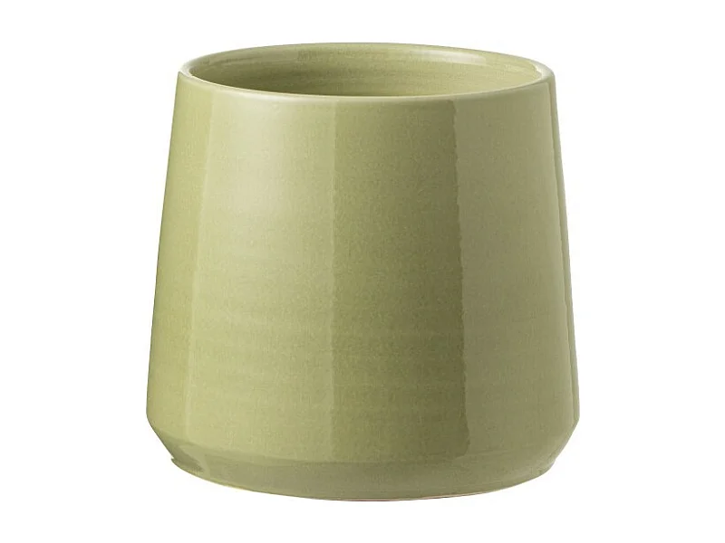 Portavaso in ceramica verde 23x23x22 cm