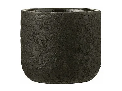Macetero de cerámica negro 15x15x13.5 cm