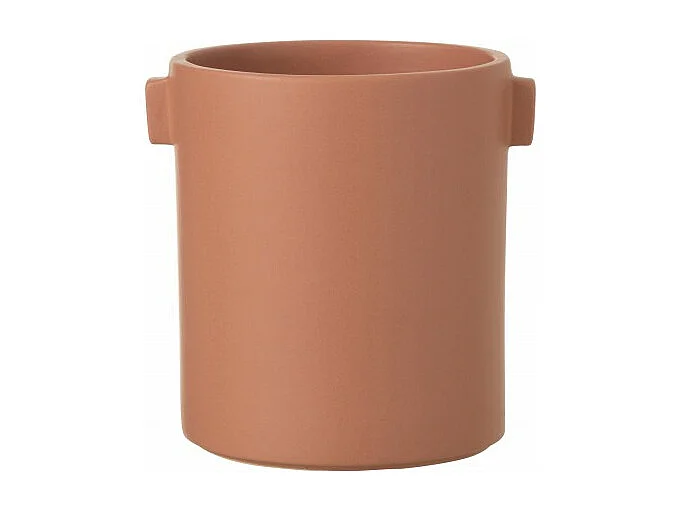 Portavaso in ceramica rosa 16x14x17 cm