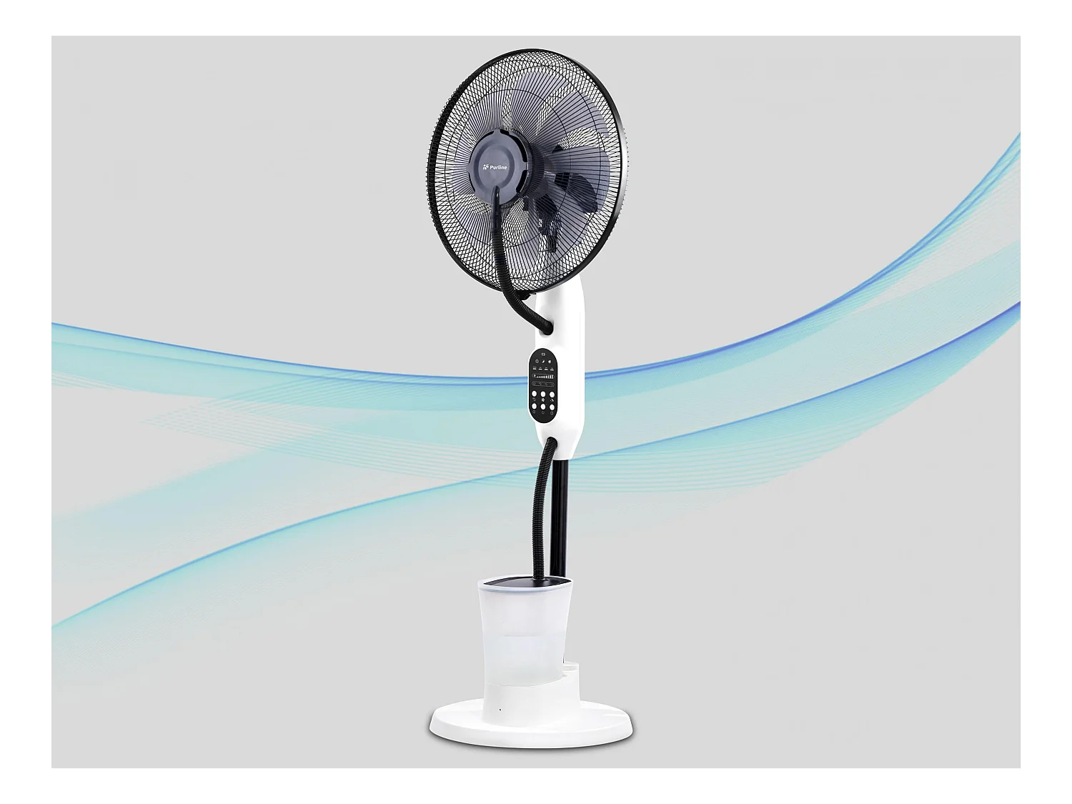 Ventilador Nebulizador DC digital y tanque de 3 L