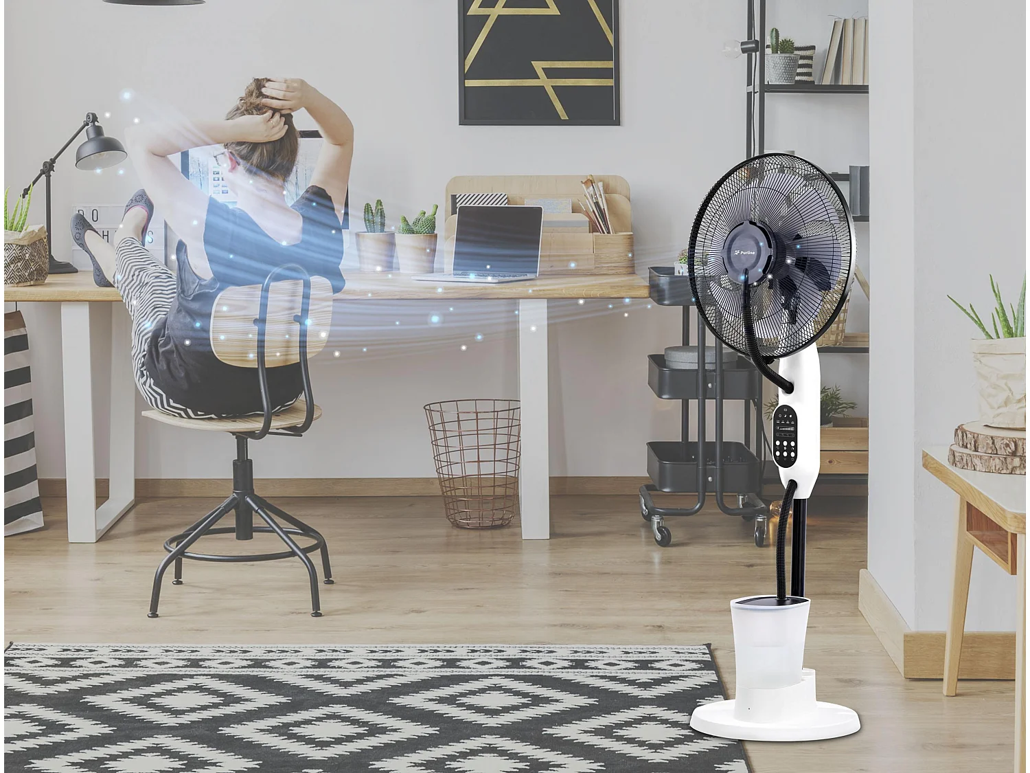 Ventilateur de nébulisation numérique à courant continu