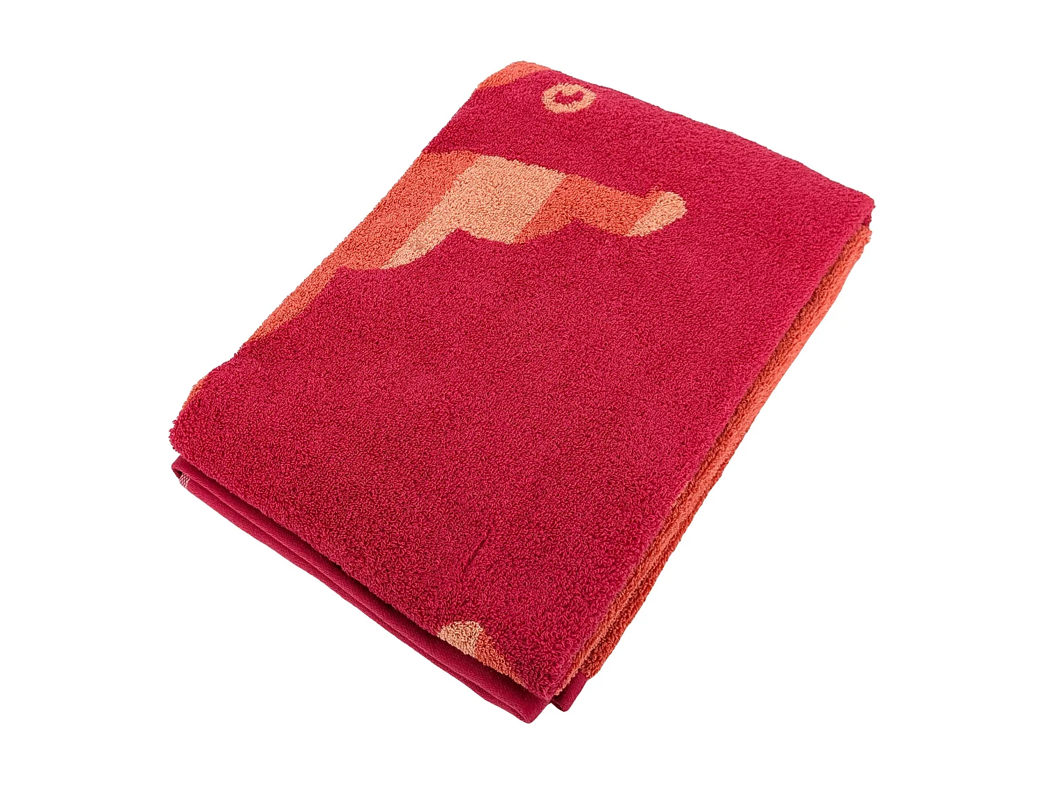 Drap de plage coton 75x150 cm collection TIMEA orange