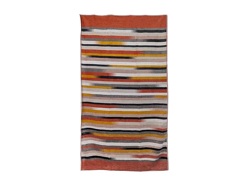 Drap de plage coton velours 100x180 cm collection RIVAGE rouge