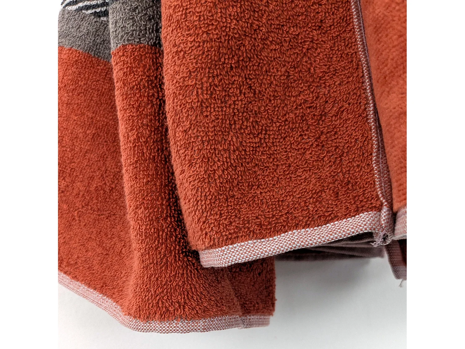 Drap de plage coton velours 100x180 cm collection RIVAGE rouge