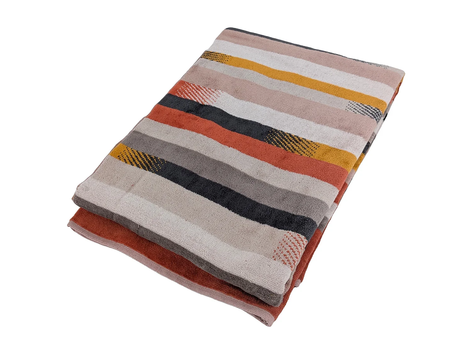 Drap de plage coton velours 100x180 cm collection RIVAGE rouge