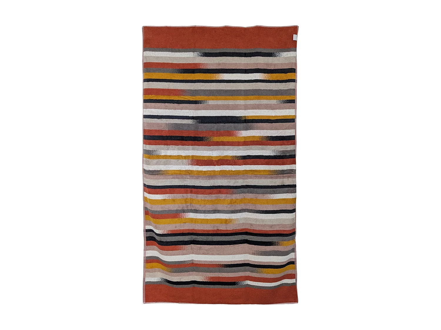 Drap de plage coton velours 100x180 cm collection RIVAGE rouge