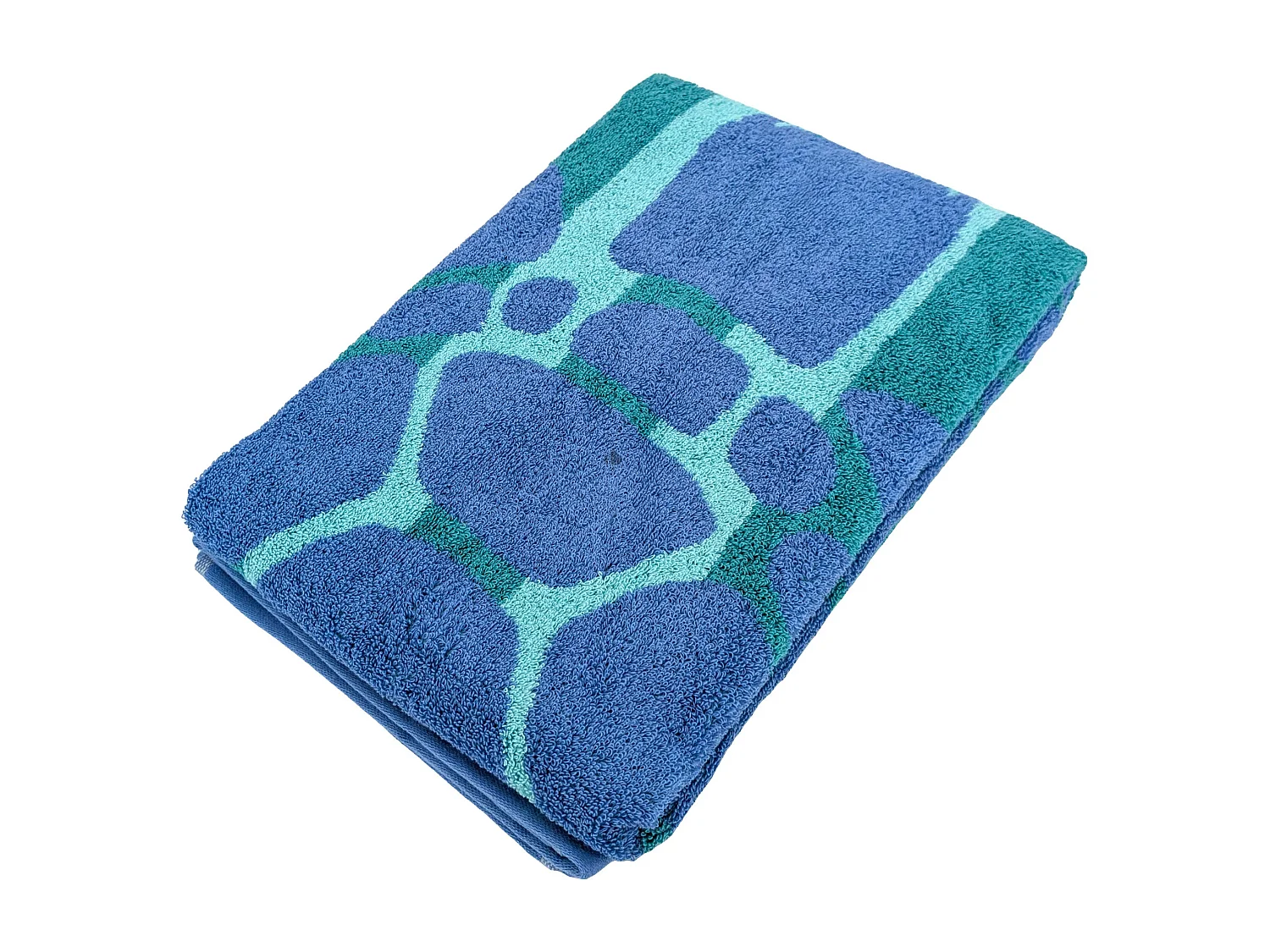 Drap de plage coton 75x150 cm collection TIMEA bleu